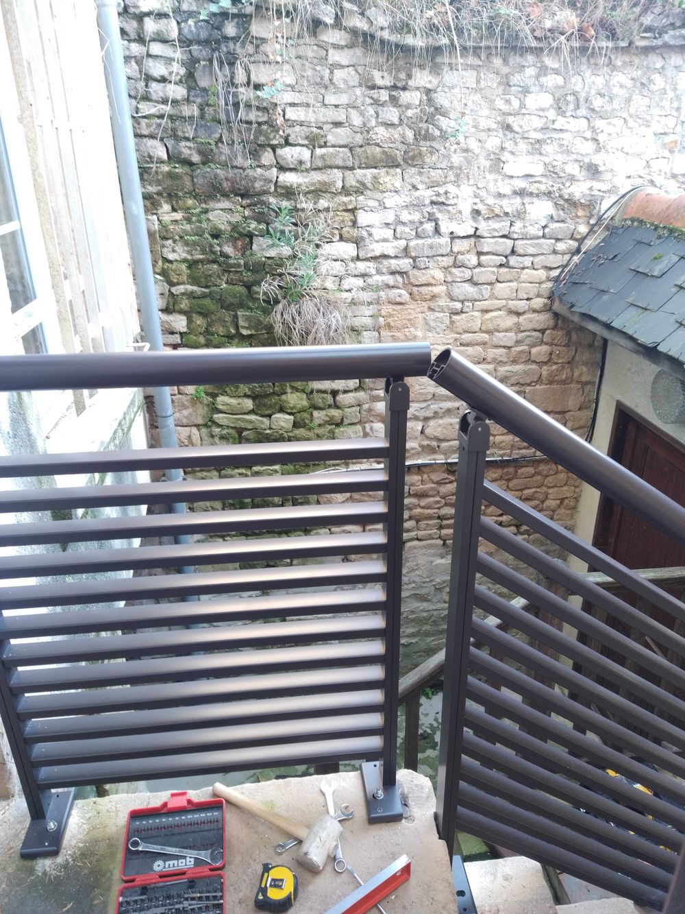 Garde-corps sur terrasse