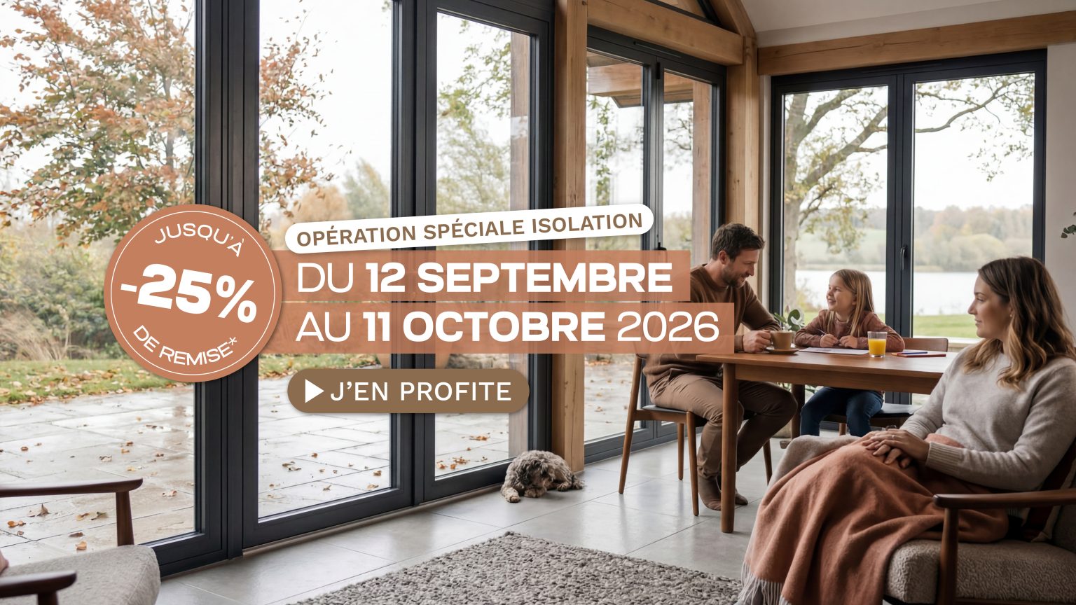 Opération Plus de douceur chez soi – jusqu’à -25 % de remise du 12 septembre au 11 octobre 2026